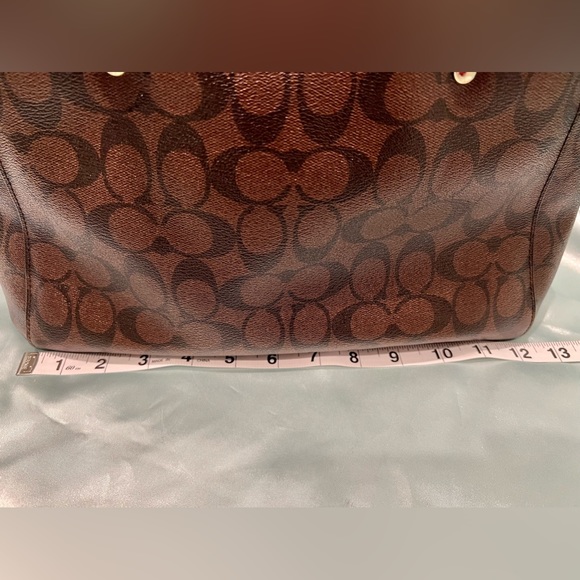 COACH - Signature Brown Leather Satchel limited edition runway Model - Picture 14 of 15